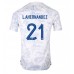 Tanie Strój piłkarski Francja Lucas Hernandez #21 Koszulka Wyjazdowej MŚ 2022 Krótkie Rękawy